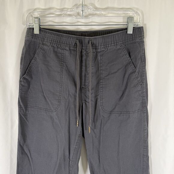 Eddie Bauer Joggers Women's 2 Grey Pull On Drawstring Mid Rise Cotton Blend - Picture 2 of 11